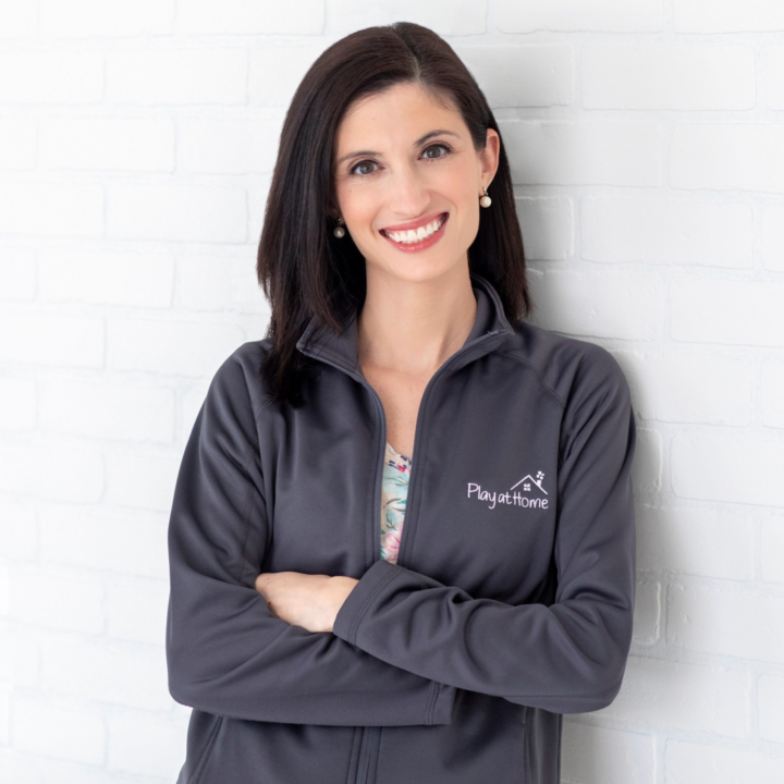 Stephanie Lint PT, DPT, founder and lead pediatric therapist at Play at Home Physical Therapy