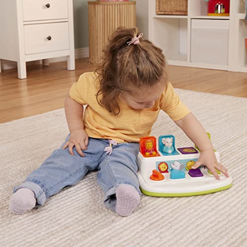 Cause-And-Effect Toy – Developmental Toy With Buttons & Colors – Color Sorting Animal Toys