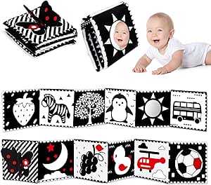 Thremhoo High-Contrast Tummy-Time Book