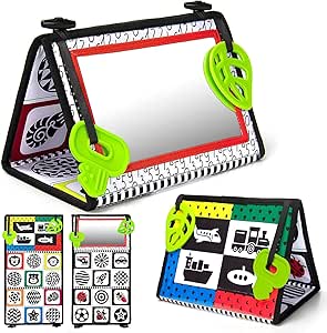 Teytoy Black & White Tummy Time Mirror with Teethers